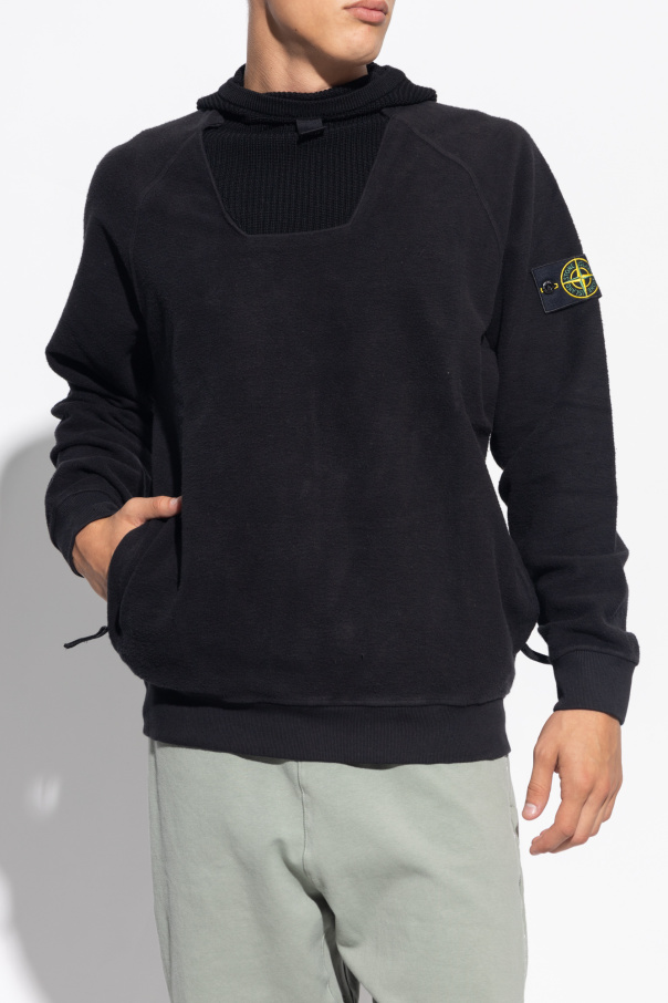 Black Fleece sweatshirt with balaclava Stone Island
